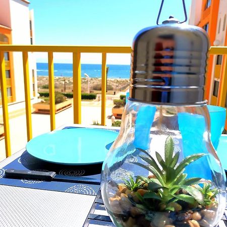 Appartement Vue Mer,Acces Direct Plage,Fibre,Clim,Parking Public Gratuit Le Barcarès Exteriör bild