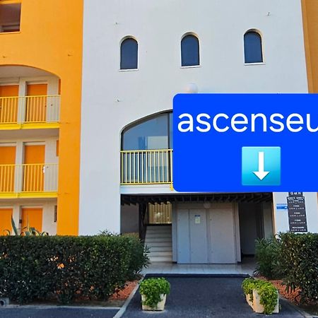 Appartement Vue Mer,Acces Direct Plage,Fibre,Clim,Parking Public Gratuit Le Barcarès Exteriör bild
