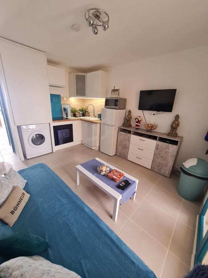 Appartement Vue Mer,Acces Direct Plage,Fibre,Clim,Parking Public Gratuit Le Barcarès Exteriör bild
