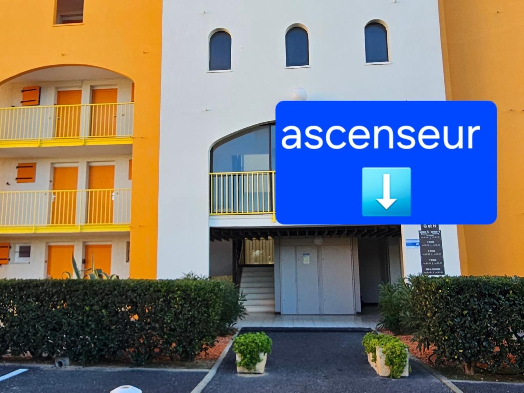 Appartement Vue Mer,Acces Direct Plage,Fibre,Clim,Parking Public Gratuit Le Barcarès Rum bild